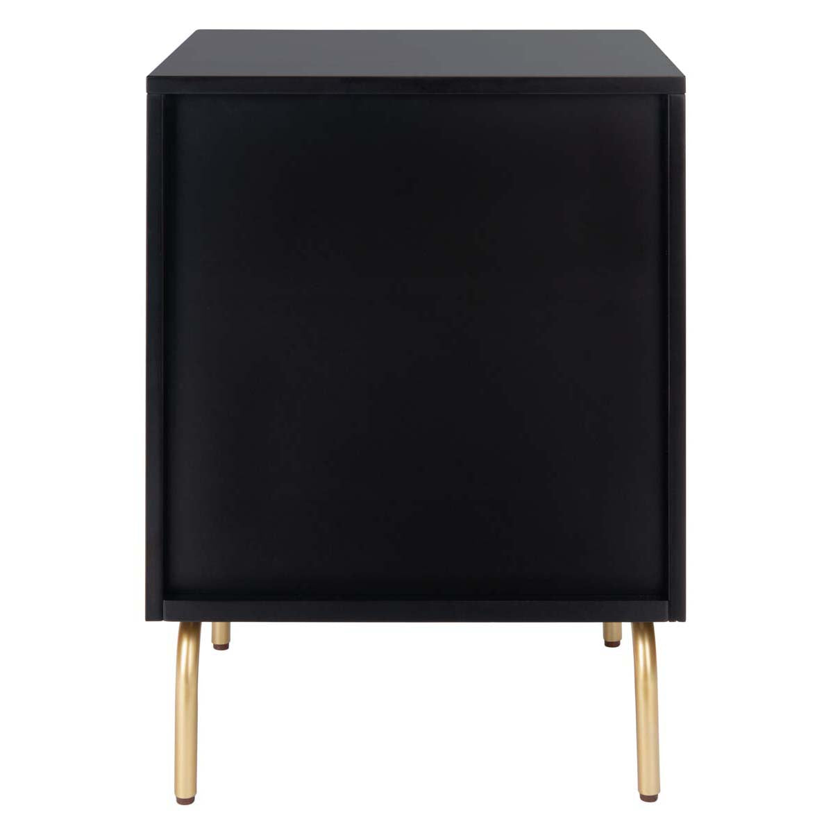 Safavieh Genevieve 2 Drawer Nightstand, NST5002 - Black / White Washed