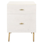 Safavieh Genevieve 2 Drawer Nightstand, NST5002 - Cream / White Washed
