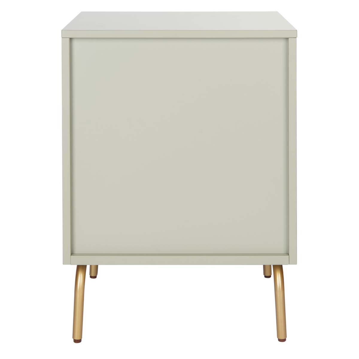Safavieh Genevieve 2 Drawer Nightstand, NST5002 - Grey / White Washed