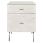 Safavieh Genevieve 2 Drawer Nightstand, NST5002 - Grey / White Washed