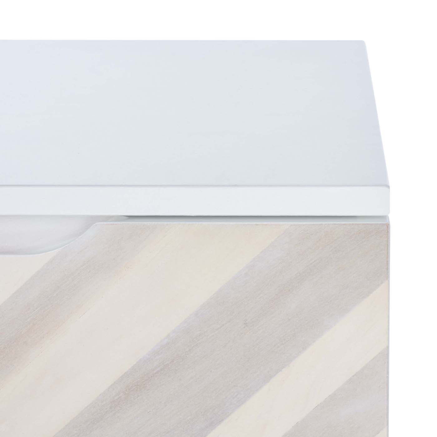 Safavieh Tay 2Drawer Patterned Night Stand , NST5011 - White Washed