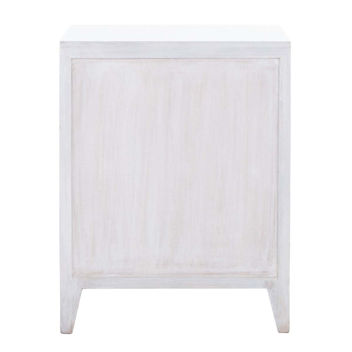 Safavieh Thea 1 Door Carved Nightstand , NST5300 - White Washed