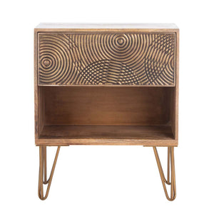 Safavieh Solene 1 Drawer Textured Nightstand , NST5302