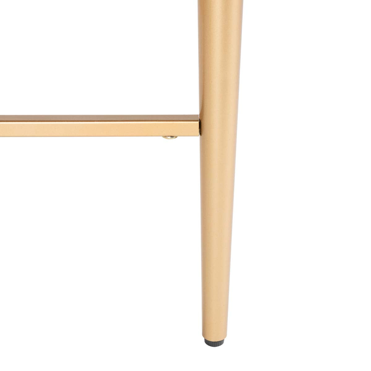 Safavieh Pierre One Drawer Nightstand , NST6400 - Walnut / Gold