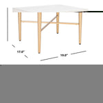 Safavieh Pierre One Drawer Nightstand , NST6400 - White Washed / Gold