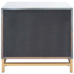 Safavieh Fenno 2 Drawer Nightstand , NST6401 - White Washed / Brass