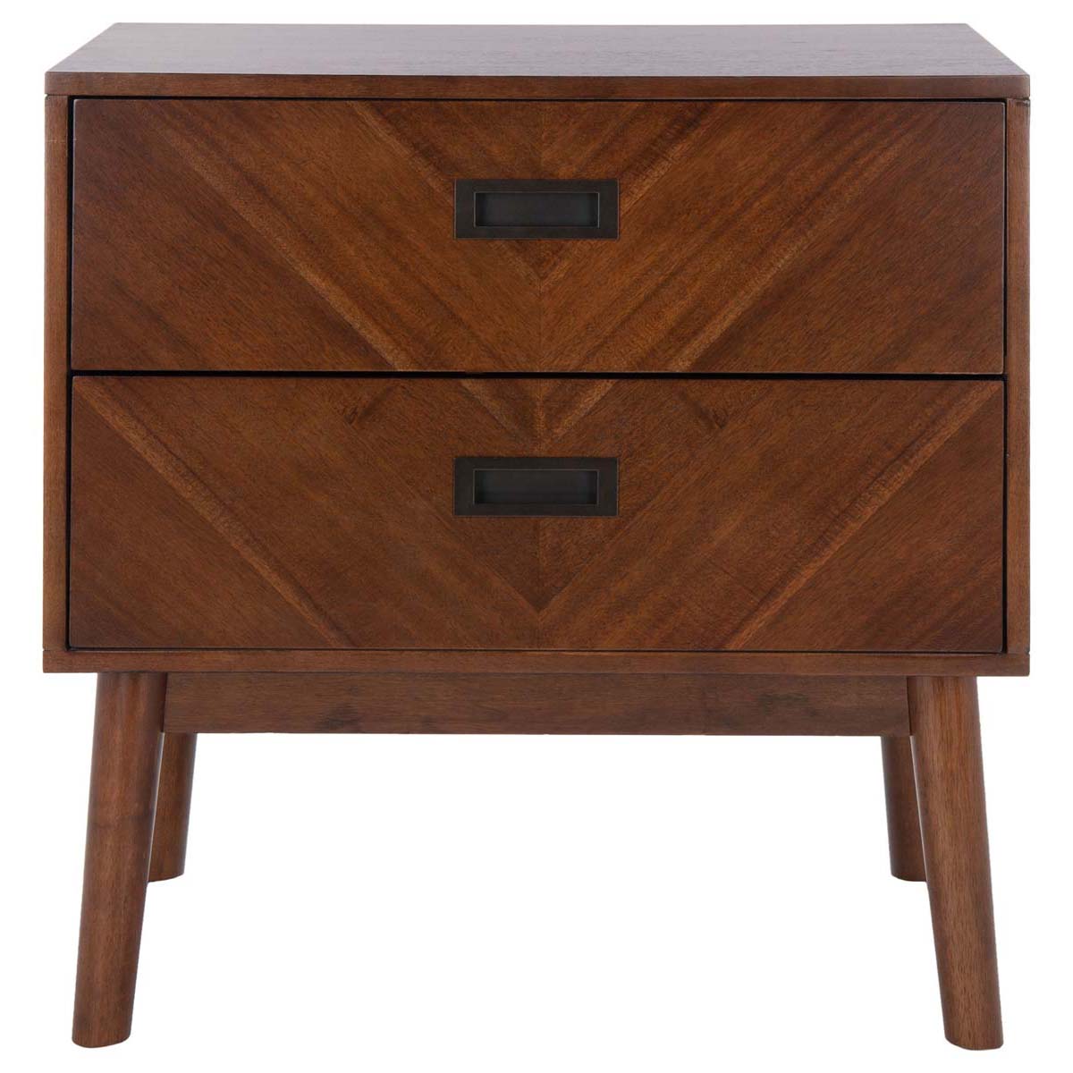 Safavieh Donald 2 Drawer Nightstand , NST6405 - Dark Walnut