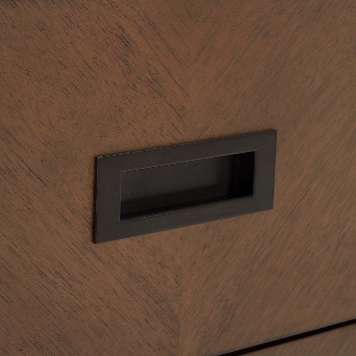 Safavieh Donald 2 Drawer Nightstand , NST6405 - Wheat / Bronze