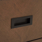 Safavieh Donald 2 Drawer Nightstand , NST6405 - Wheat / Bronze