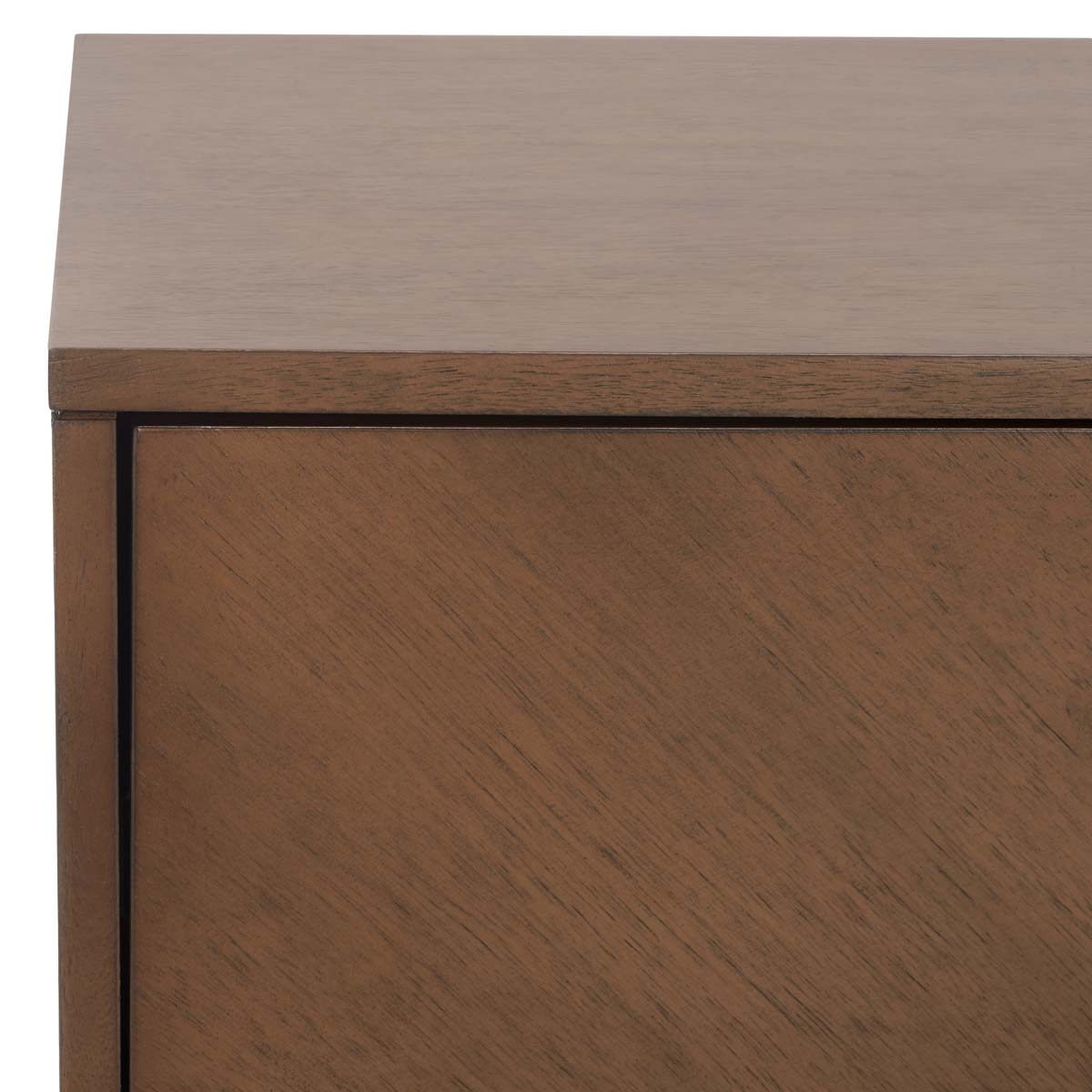Safavieh Donald 2 Drawer Nightstand , NST6405 - Wheat / Bronze