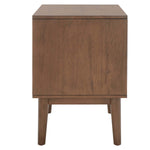 Safavieh Donald 2 Drawer Nightstand , NST6405 - Wheat / Bronze