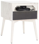 Safavieh Safavieh Scully Nightstand W/ Usb, White Wash / Gold , NST6408 - White Wash / Gold
