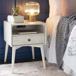 Safavieh Safavieh Scully Nightstand W/ Usb, White Wash / Gold , NST6408 - White Wash / Gold