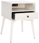 Safavieh Safavieh Scully Nightstand W/ Usb, White Wash / Gold , NST6408 - White Wash / Gold