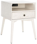 Safavieh Safavieh Scully Nightstand W/ Usb, White Wash / Gold , NST6408 - White Wash / Gold