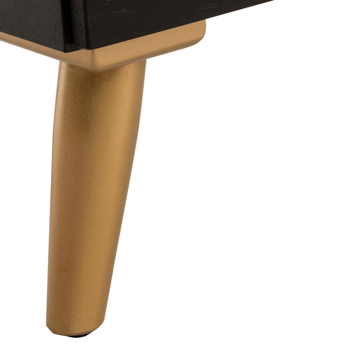 Safavieh Sienne 2 Drawer Nightstand , NST6600 - Black / Gold