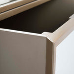 Safavieh Giana 3 Drawer Mirrored Nightstand , NST6601 - Mirror