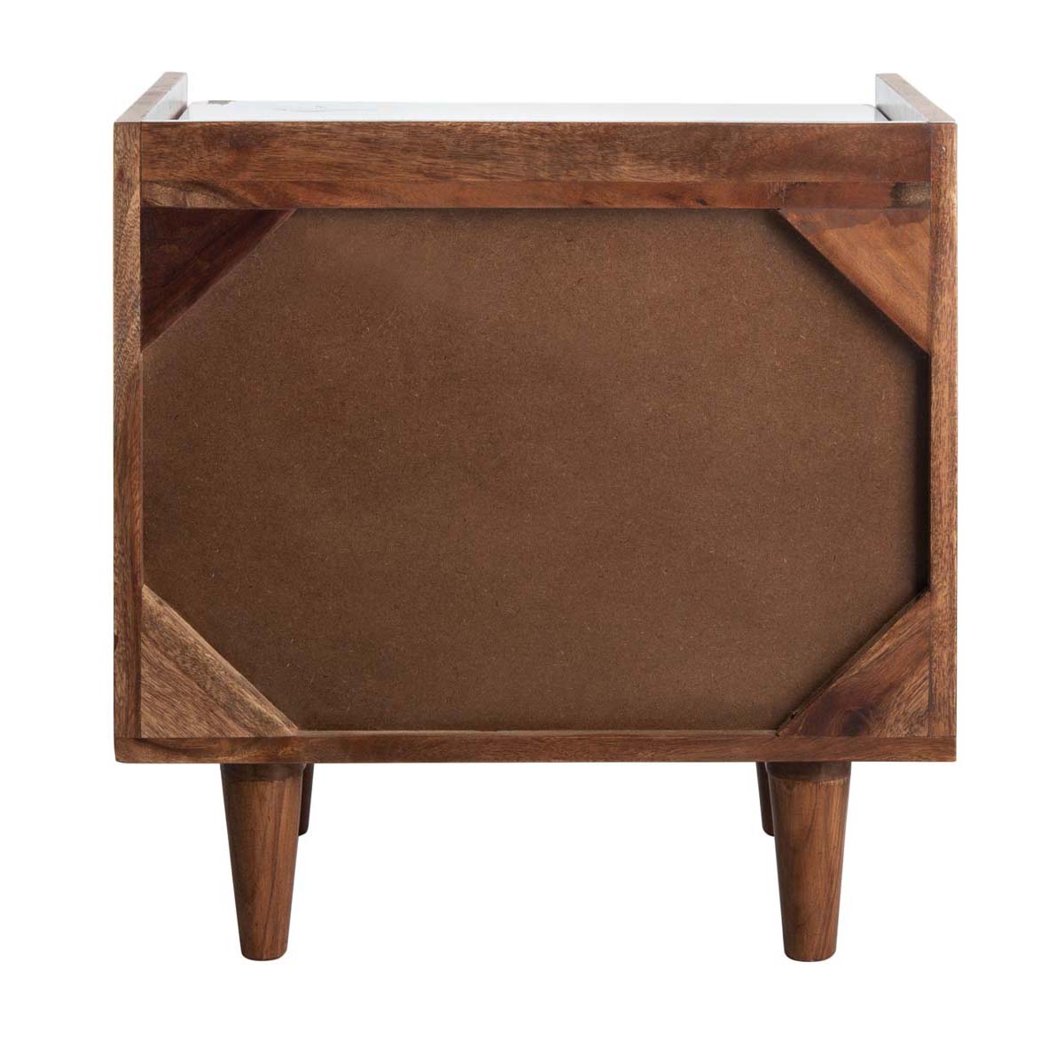 Safavieh Tahseen Parquet Nightstand , NST9004 - Natural / White
