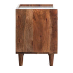 Safavieh Tahseen Parquet Nightstand , NST9004 - Natural / White