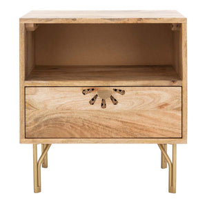 Safavieh Lily 1 Shelf 1 Drawer Nightstand , NST9006