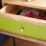 Safavieh Bahiti 1 Drawer Nighstand , NST9008 - Natural/Black