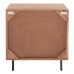 Safavieh Benford 1 Drawer Nighstand , NST9010 - Natural/Gold