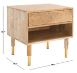 Safavieh Taft 1 Drawer Nighstand , NST9012 - Natural