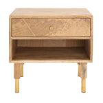 Safavieh Taft 1 Drawer Nighstand , NST9012 - Natural