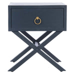 Safavieh Odilia 1 Drawer Nightstand, NST9200 - Navy