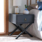 Safavieh Odilia 1 Drawer Nightstand, NST9200 - Navy