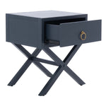 Safavieh Odilia 1 Drawer Nightstand, NST9200 - Navy