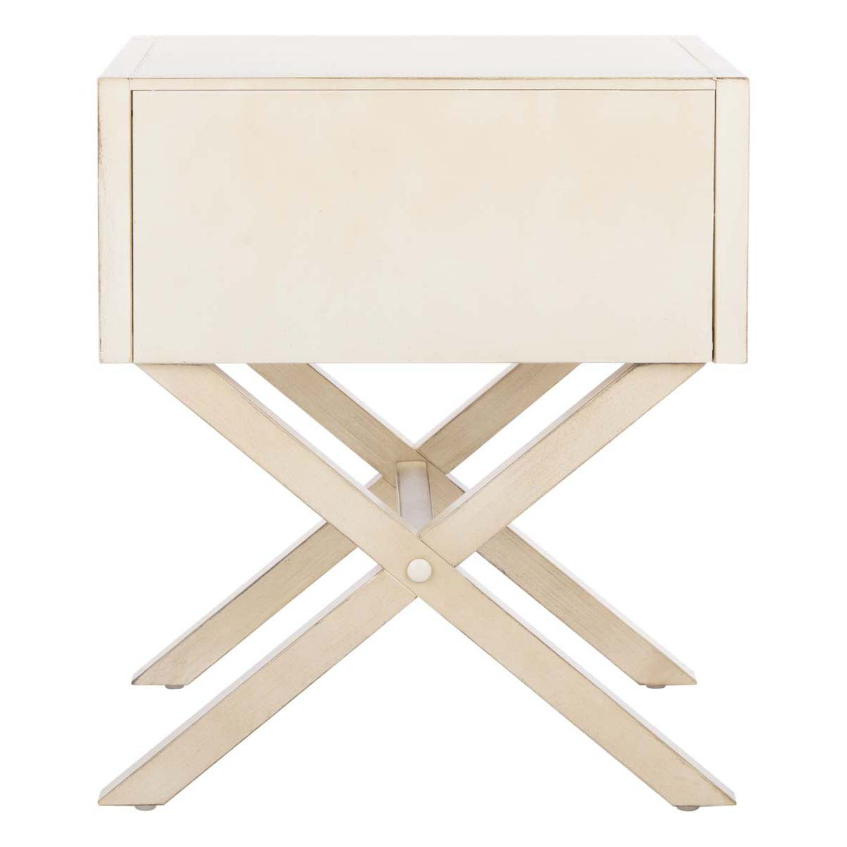 Safavieh Odilia 1 Drawer Nightstand, NST9200 - Antique White