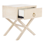 Safavieh Odilia 1 Drawer Nightstand, NST9200 - Antique White