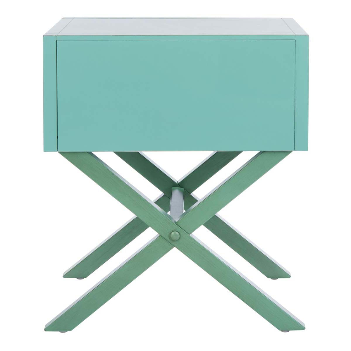 Safavieh Odilia 1 Drawer Nightstand, NST9200 - Turquoise