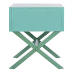 Safavieh Odilia 1 Drawer Nightstand, NST9200 - Turquoise