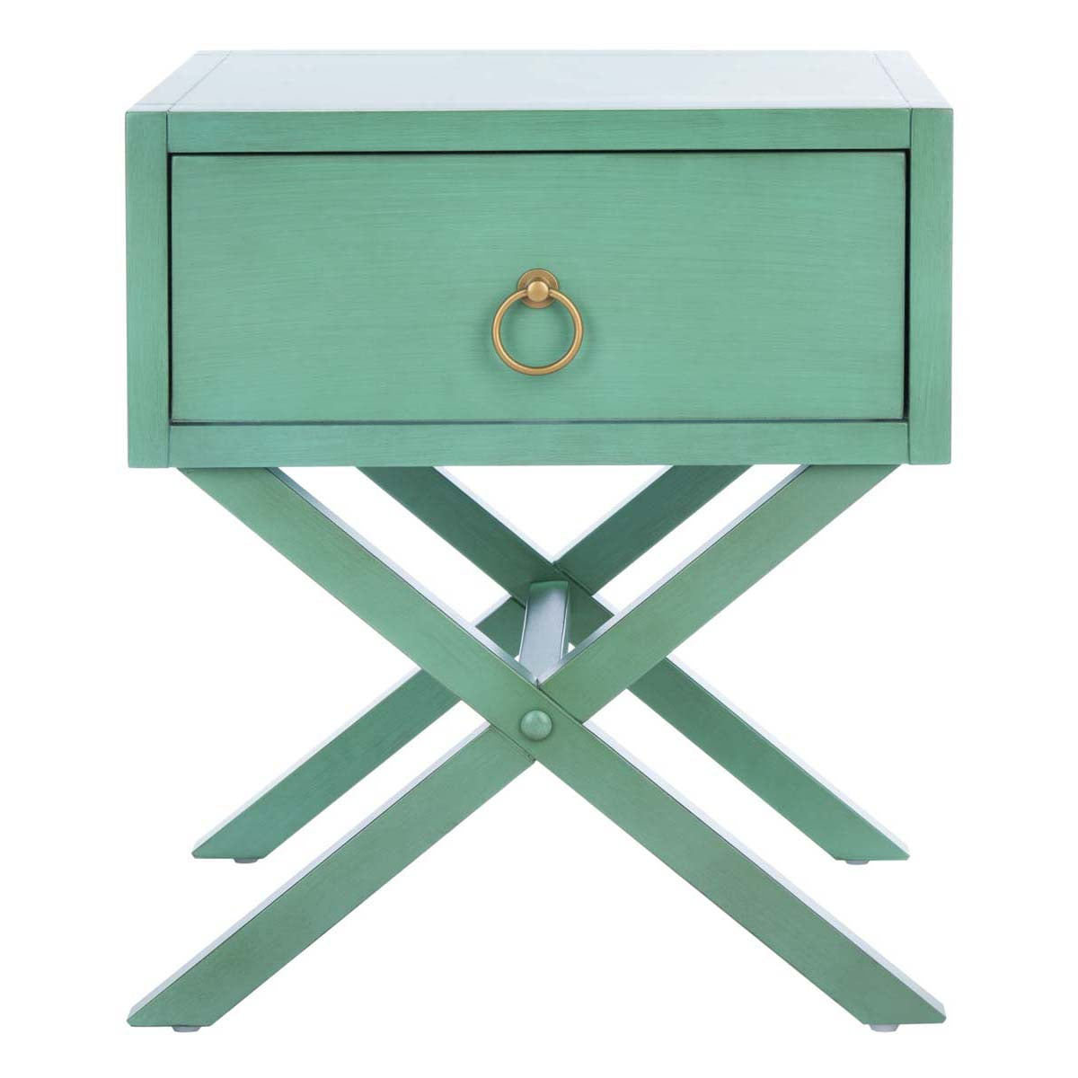 Safavieh Odilia 1 Drawer Nightstand, NST9200 - Turquoise