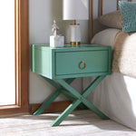 Safavieh Odilia 1 Drawer Nightstand, NST9200 - Turquoise