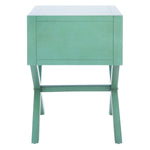Safavieh Odilia 1 Drawer Nightstand, NST9200 - Turquoise