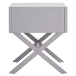 Safavieh Odilia 1 Drawer Nightstand , NST9200 - Grey