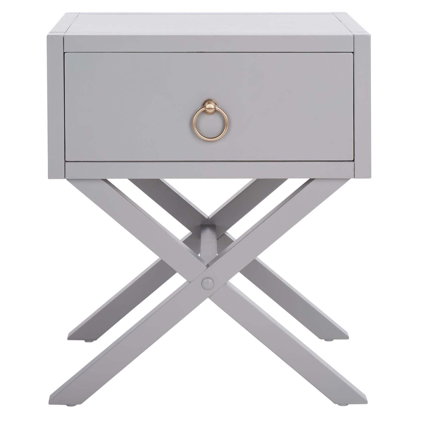 Safavieh Odilia 1 Drawer Nightstand , NST9200 - Grey