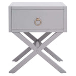 Safavieh Odilia 1 Drawer Nightstand , NST9200 - Grey