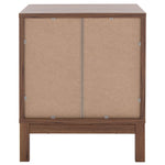 Safavieh Galio 2 Drawer Nightstand , NST9600 - Walnut / Gold