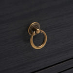 Safavieh Galio 2 Drawer Nightstand , NST9600 - Black / Gold