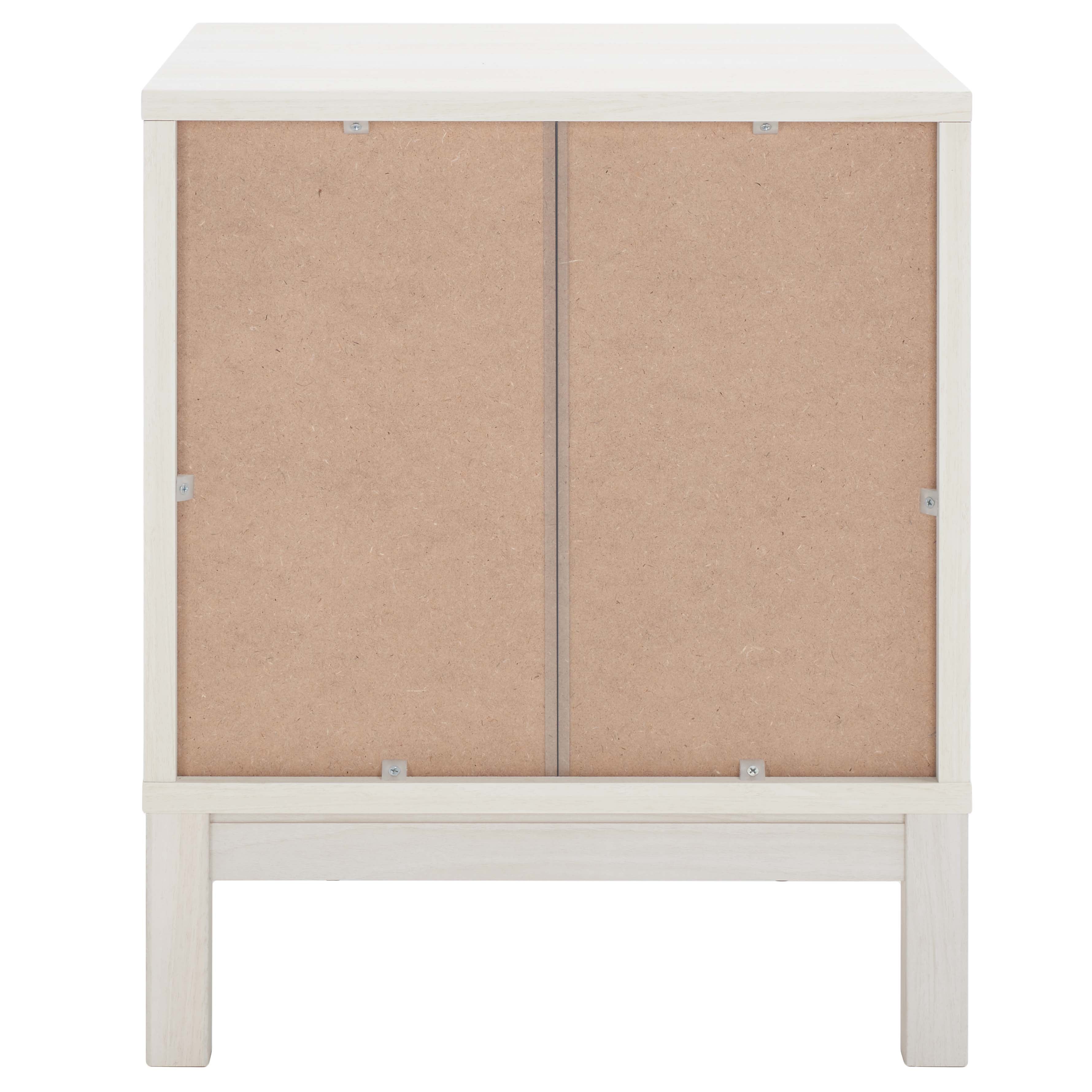 Safavieh Galio 2 Drawer Nightstand , NST9600 - White / Gold