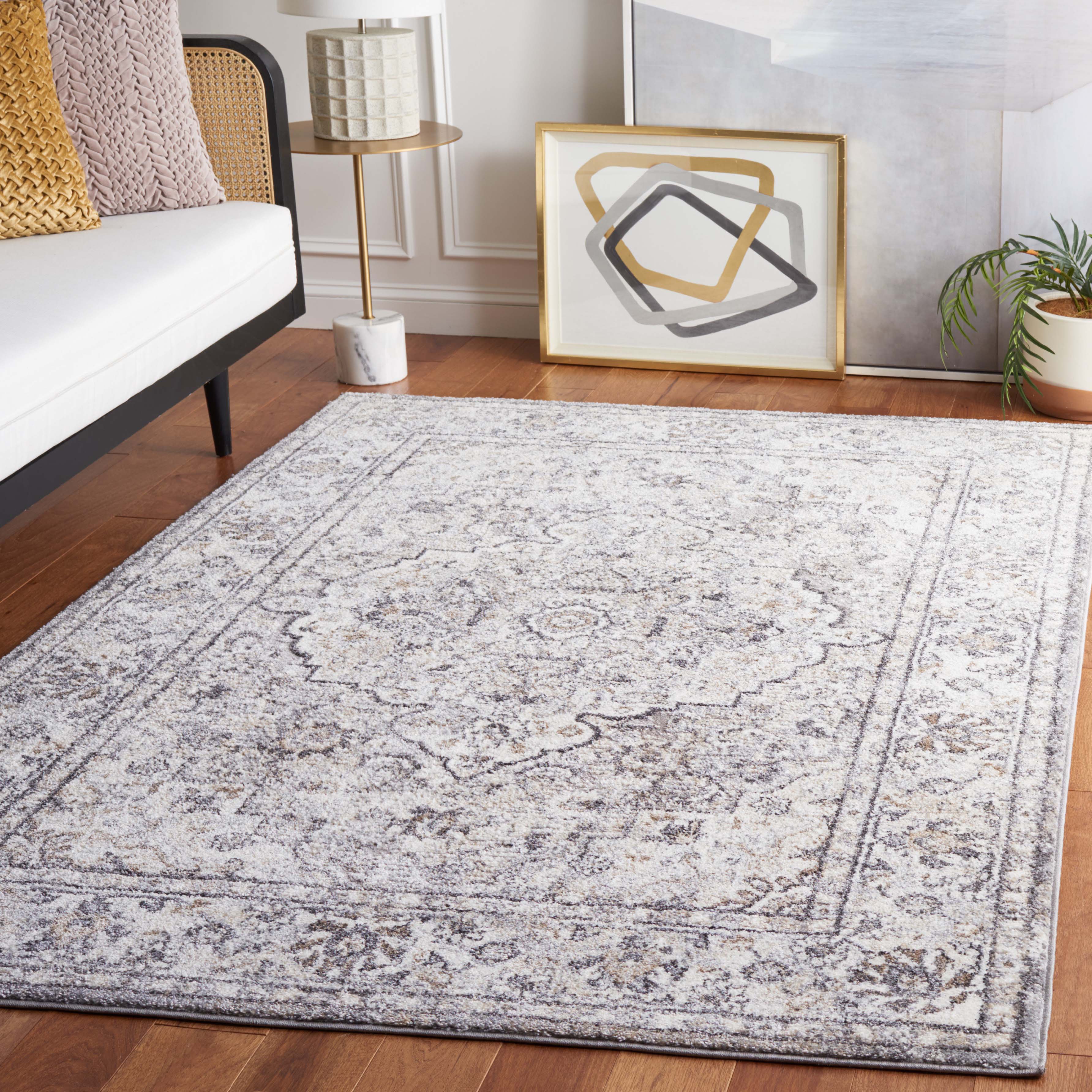 Safavieh Opal 464 Rug, OAL464 - Grey / Ivory