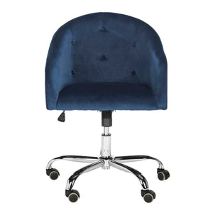 Safavieh Amy Tufted Chrome Leg Swivel Office Chair, OCH4500
