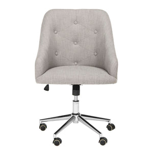 Safavieh Evelynn Tufted Chrome Leg Swivel Office Chair, OCH4502