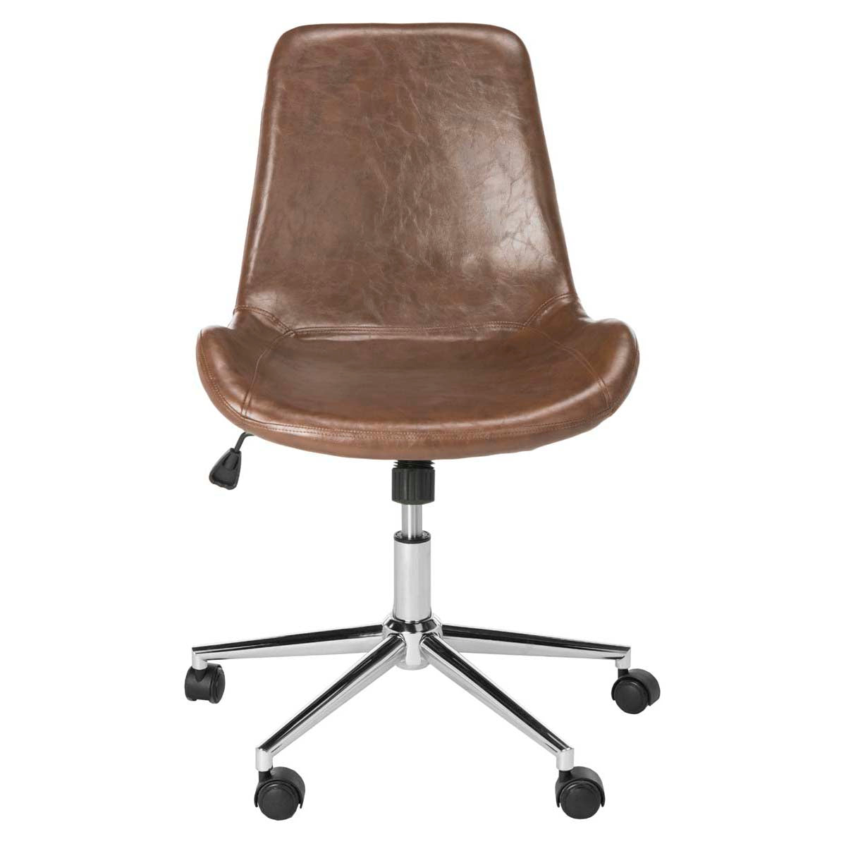 Safavieh Fletcher Swivel Office Chair , OCH7501 - Brown / Chrome