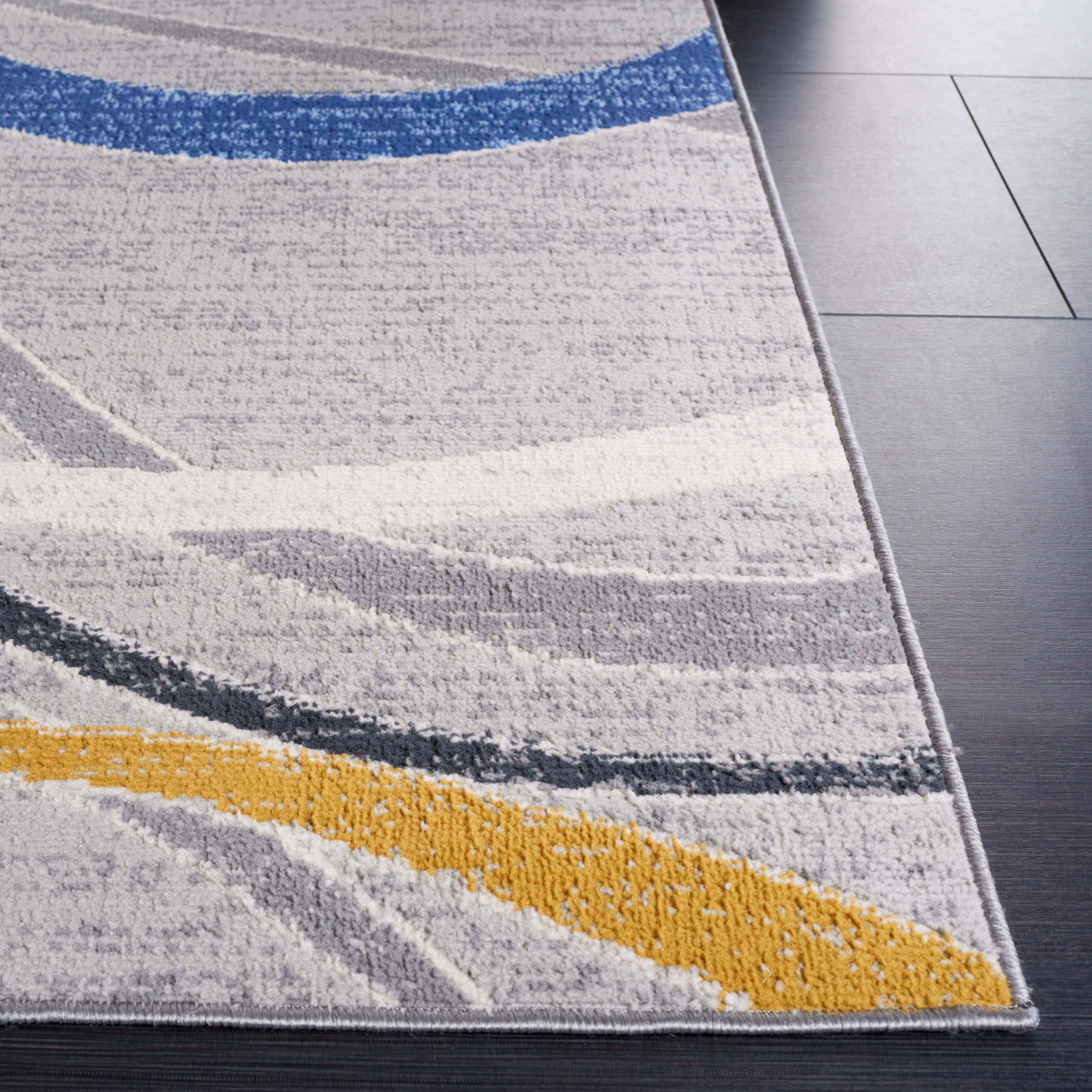 Safavieh Odyssey 812 Rug, ODY812 - Grey / Blue Gold