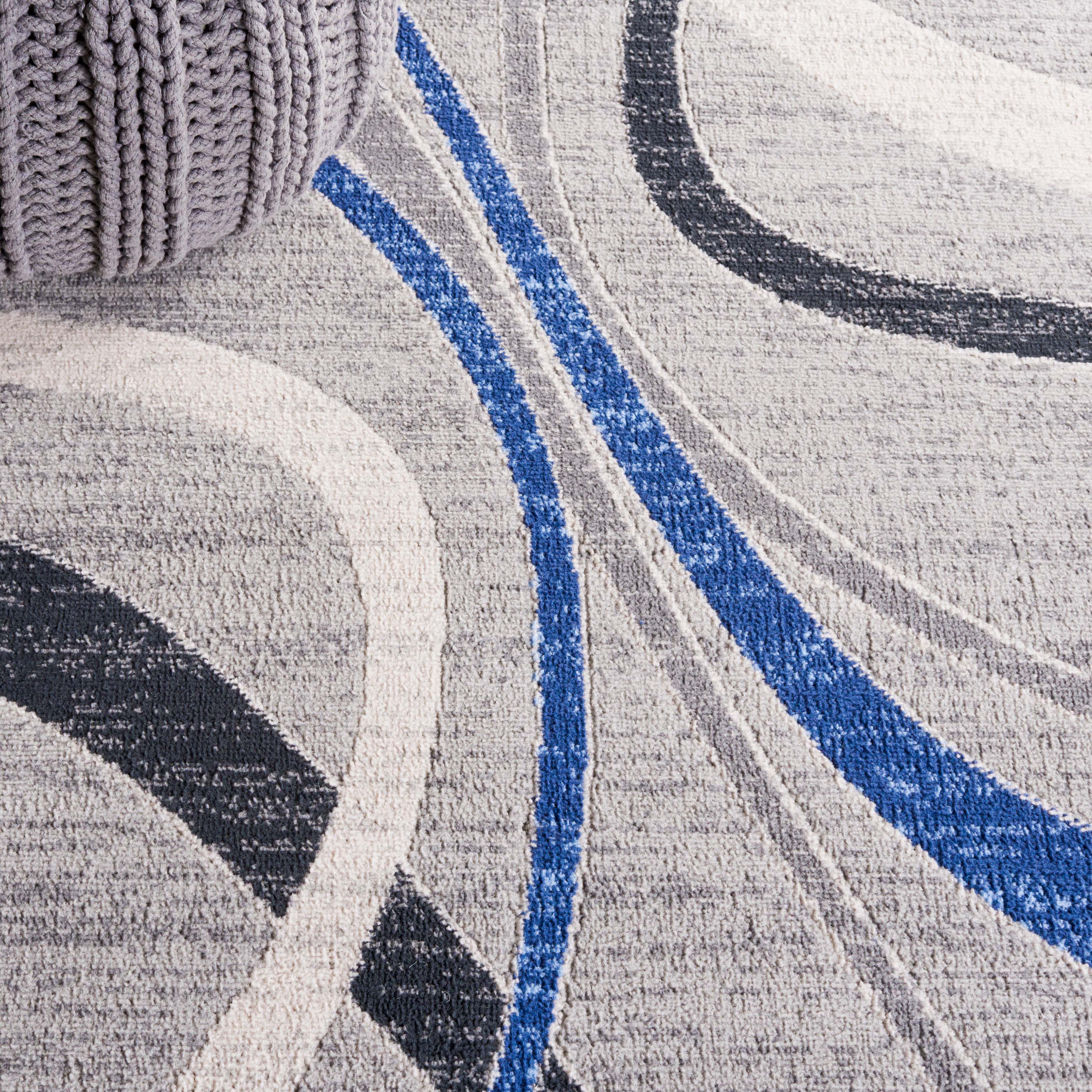 Safavieh Odyssey 812 Rug, ODY812 - Grey / Blue Gold